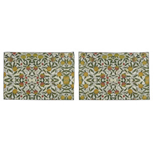 William Morris Linda Fruta Flores Vermelhas