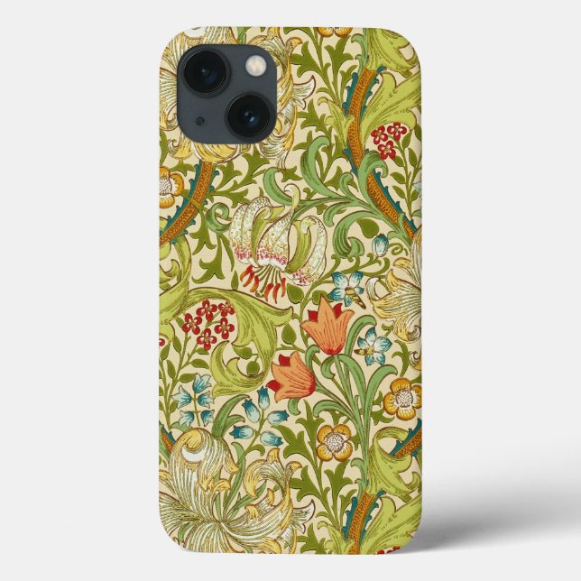William Morris Ouro Lily Vintage Pré-Raphaelite (Verso)