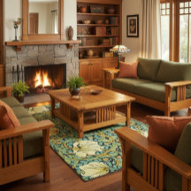 William Morris Pimpernel 7x5 Estilo de Missão Rug