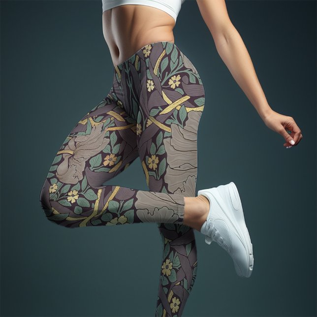 William Morris Pimpernel Vintage Leggings (Criador carregado)