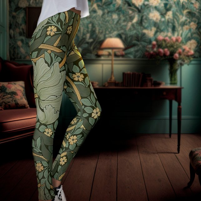 William Morris Pimpernel Vintage Leggings (Criador carregado)