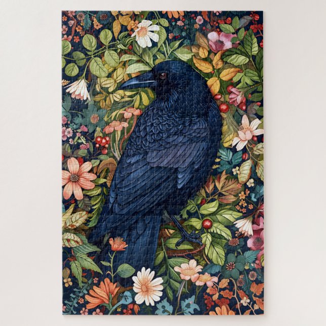 William Morris Raven Quebra-cabeça (Vertical)
