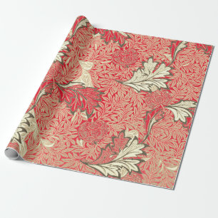 William Morris RED GIFT Papel de embrulho