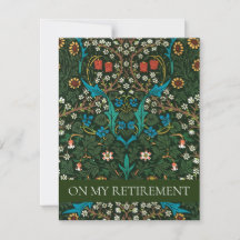 WILLIAM MORRIS RETIREMENT CONVITE DE FESTAS