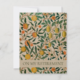 WILLIAM MORRIS RETIREMENT CONVITE DE FESTAS