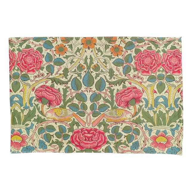William Morris Rosa Floral Chintz Rosa (Frente)