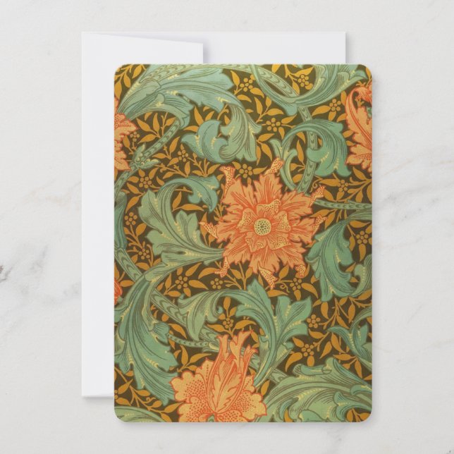 William Morris Solteiro Stem Pattern Art Nouveau (Frente)