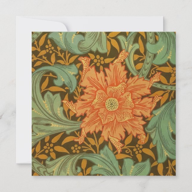 William Morris Solteiro Stem Pattern Art Nouveau (Frente)