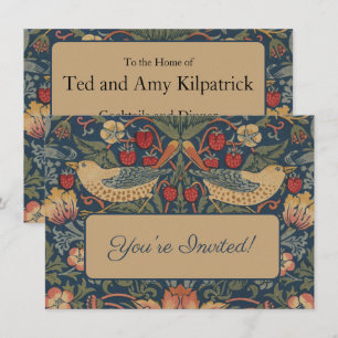 William Morris Strawberry Lança Convite para Pássa