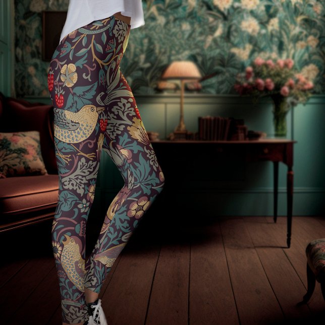 William Morris Strawberry Thief Leggings (Criador carregado)
