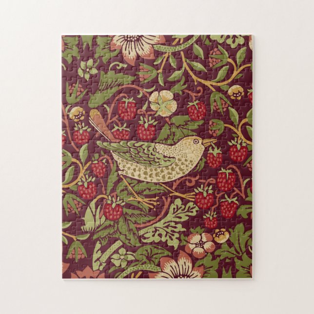 William Morris Strawberry Thief Quebra-cabeça (Vertical)