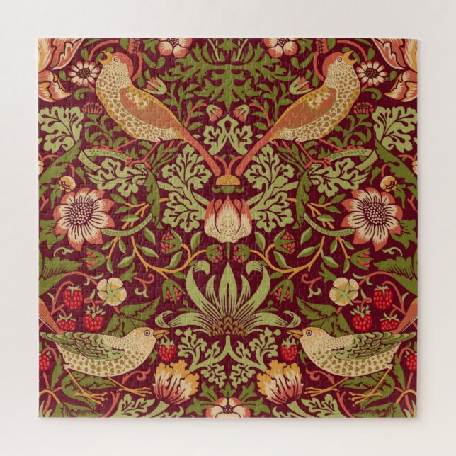William Morris Strawberry Thief Quebra-cabeça (Vertical)