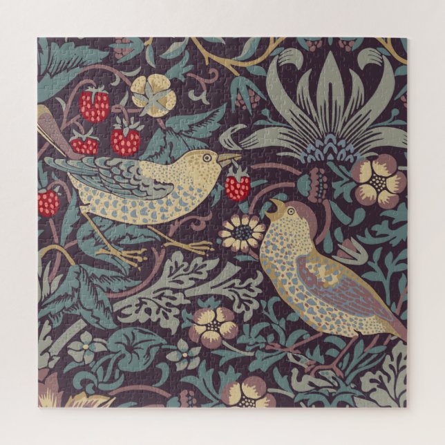 William Morris Strawberry Thief Quebra-cabeça (Vertical)