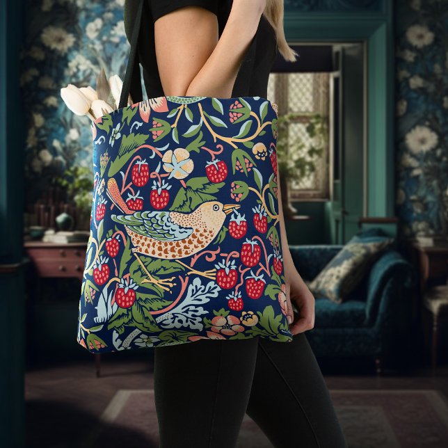 William Morris Strawberry Thief Tote Bag (Criador carregado)
