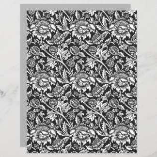 William Morris Sunflower, Black, White e Cinzas