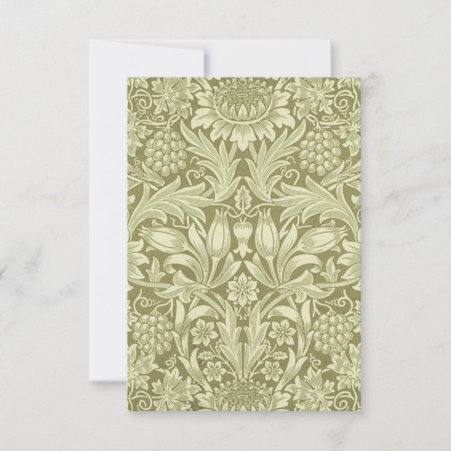 William Morris Sunflower Green Flower (Frente)
