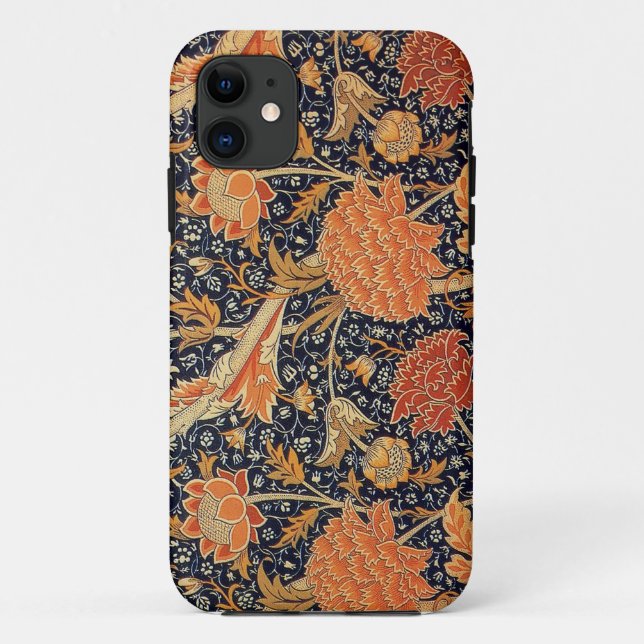 William Morris Textile Pattern Capas de iphone (Verso)