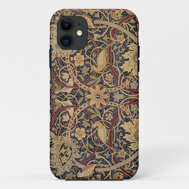 William Morris Textile Pattern Capas de iphone (Verso)