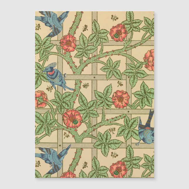 William Morris Trellis Classic Wallpaper Design (Frente)