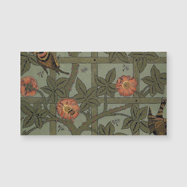 William Morris Trellis Wallpaper Art (Frente)