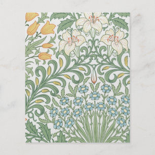William Morris - Tulipas & Lírios Padrão Floral