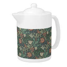 William Morris Vintage Compton Verde Rosa Floral