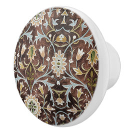 William Morris Vintage Floral Brown Blue Green