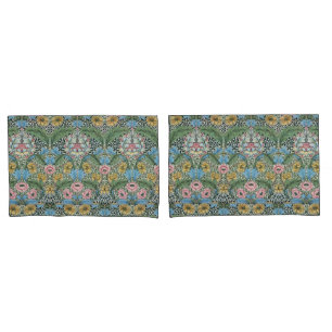 William Morris Vintage Myrtle Flores Amarelo Azul
