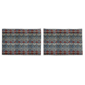 William Morris Vintage Red Floral Tulip e Rosa