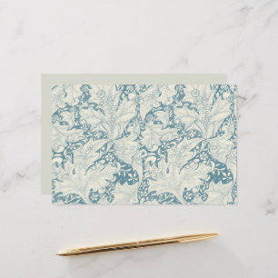 William Morris Wallflower Blue damask