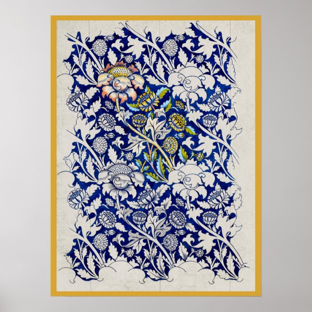 William Morris Watercolor Poster (Frente)