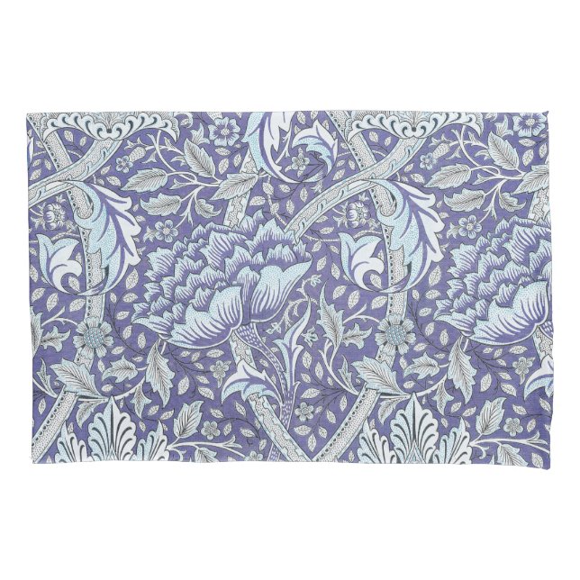 William Morris Windrush Padrão Floral Azul (Frente)