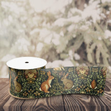 William Morris Woodland Coelhos Florais Natal
