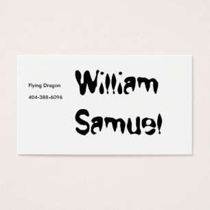 William Samuel, dragão de vôo