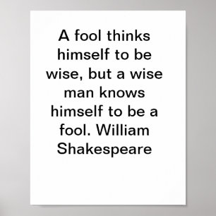 William Shakespeare cita Poster