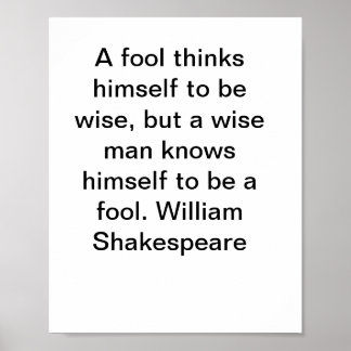 William Shakespeare cita Poster