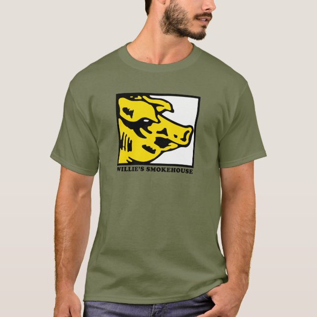 WILLIES SMOKEHOUSE COLOR PIGG LOGO T-Shirt (Frente)
