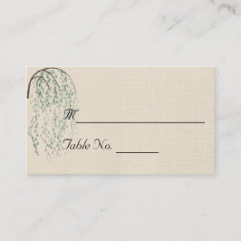 Willow Branch em Cartões de Casamento Linen