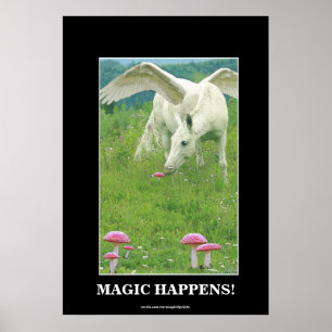 "WILLOW" Pegasus Fantasy Poster de Arte Inspiracio