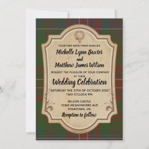 Wilson Tartan Wedding Convite