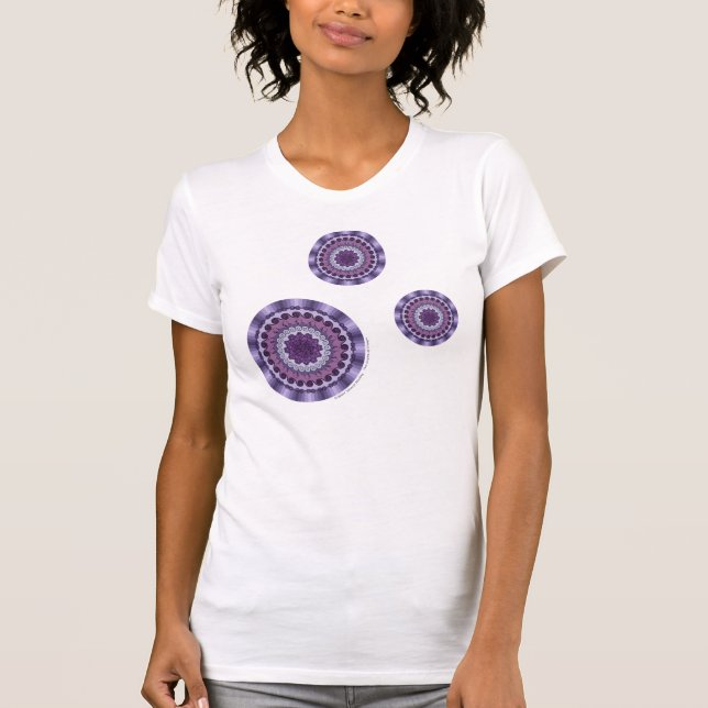 Wind Mandala Camisa Luz das Mulheres (Frente)
