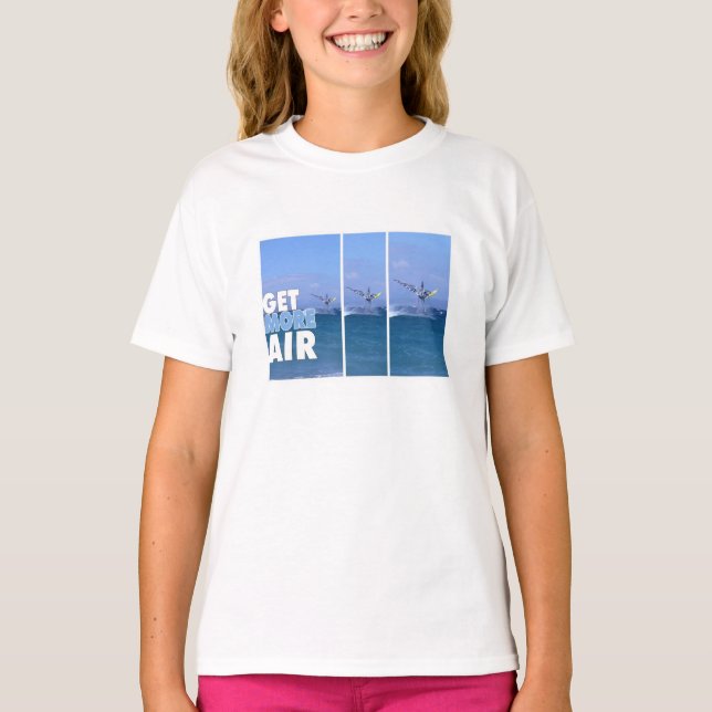 Windsurfer no t-shirt do ar (Frente)