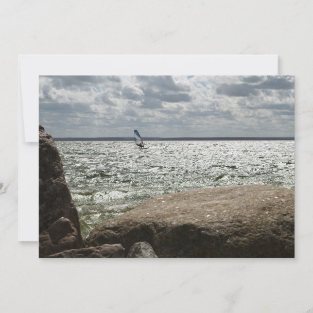 Windsurfing - convite (Frente)