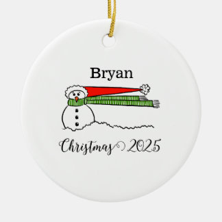Windy Snowman - Ornamento Personalizado