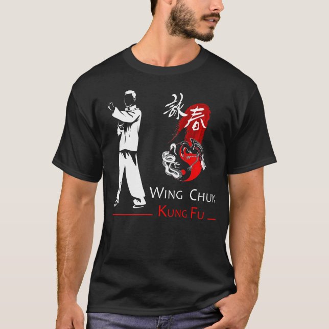 Wing Chun Kung Fu Dragon Spirit T-Shirt (Frente)