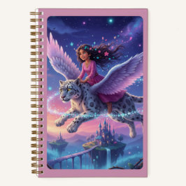 Winged Leopard Rider & Floating Castle Journal