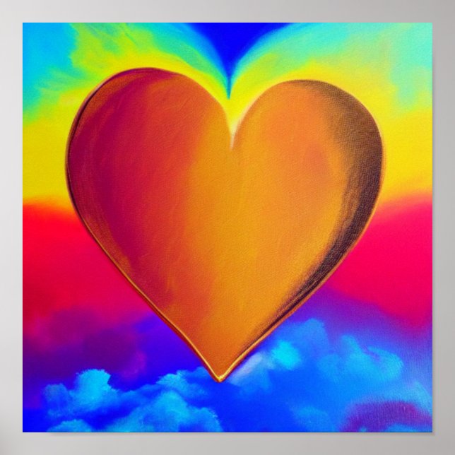 Wings Crystal Heart Poster (Frente)