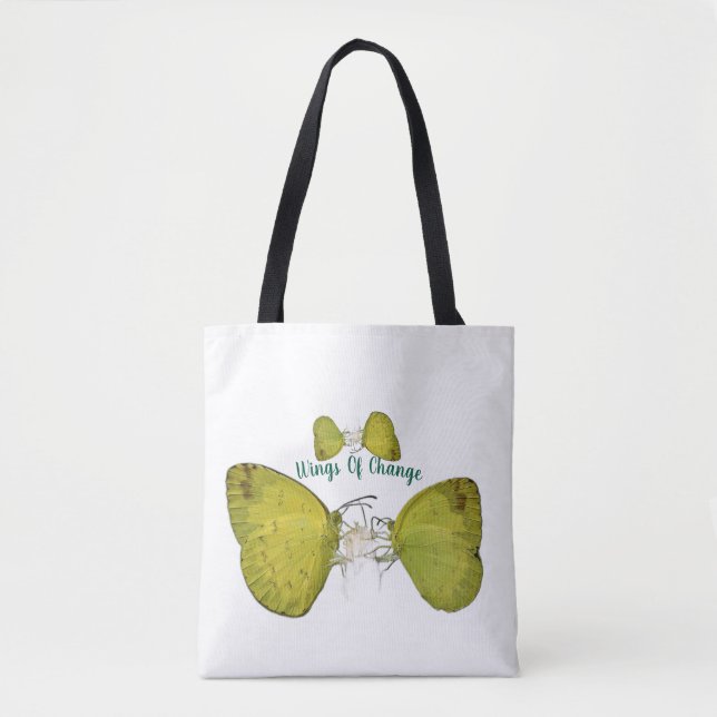 Wings of Change/ Butterfly Women Tote Bag (Frente)
