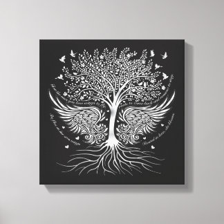 Wings To Fly and Tree with Roots Canvas