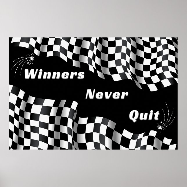 "WINNERS" Inspiron Wall Art Poster (Frente)